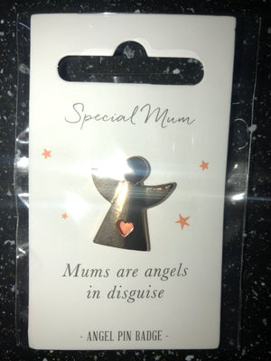 Little angels sentiment pin badge