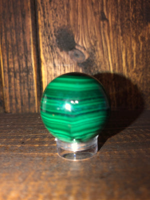 Mini malachite sphere