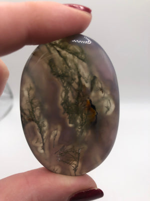 Purple moss agate