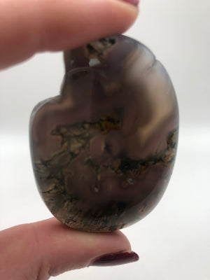 Purple moss agate