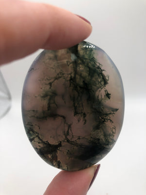 Purple moss agate