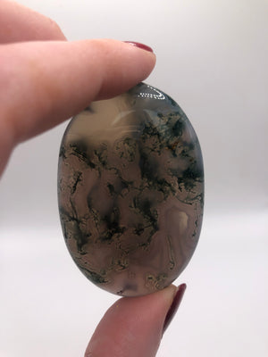 Purple moss agate