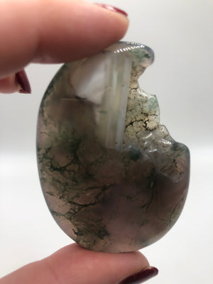 Purple moss agate