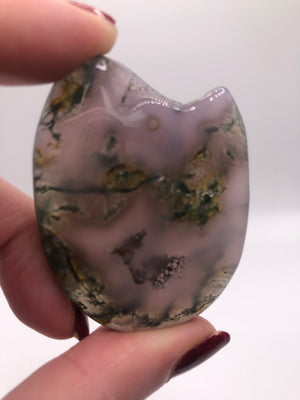 Purple moss agate