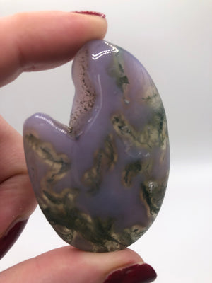 Purple moss agate