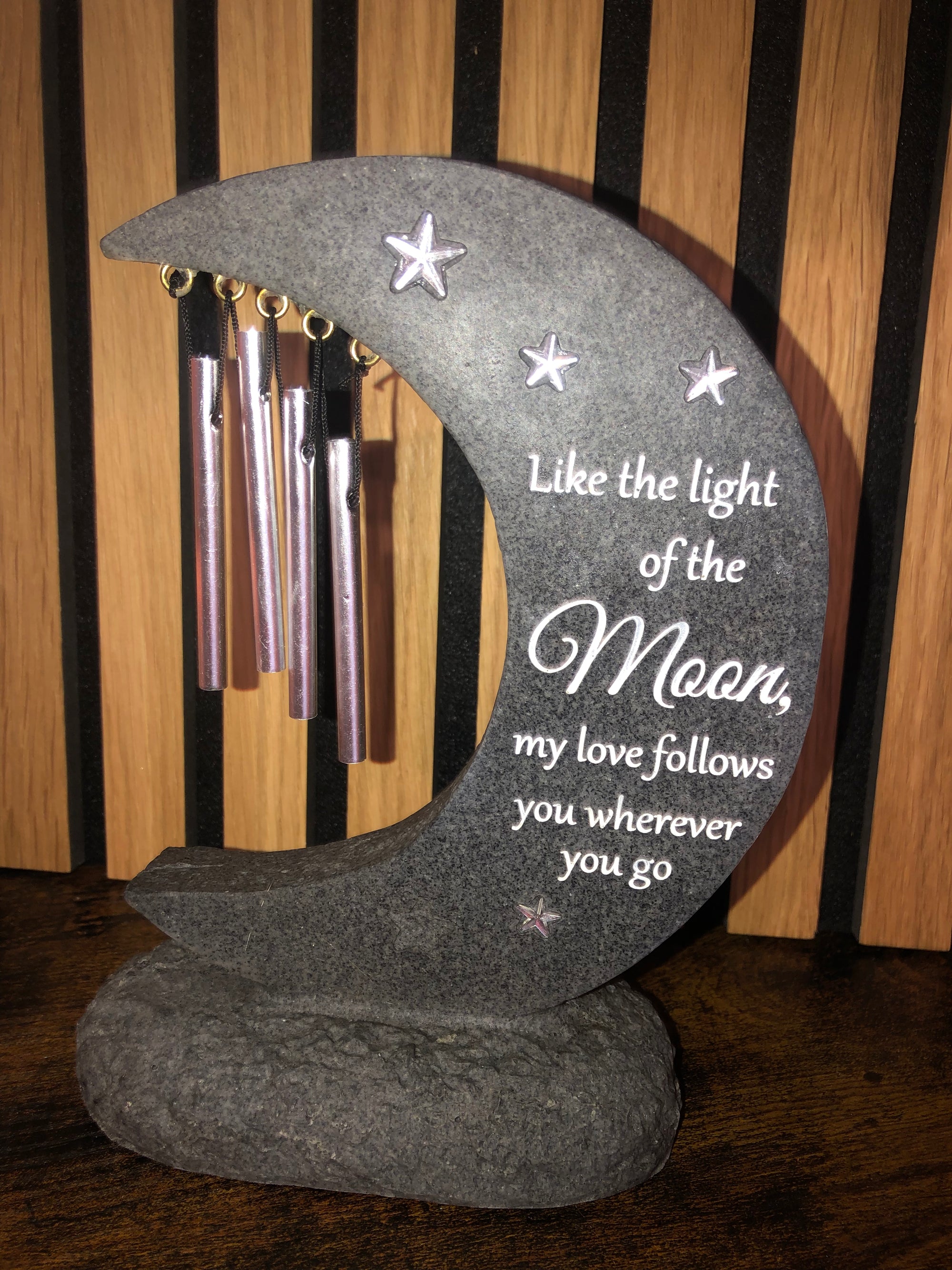 Moon wind chime stone