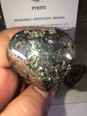 Pyrite hearts