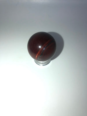 Red tigers eye sphere