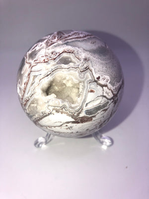 Mexican crazy lace agate sphere