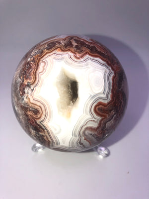 Mexican crazy lace agate sphere