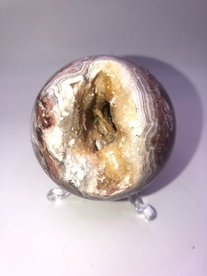 Mexican crazy lace agate sphere