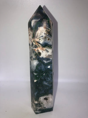 Green Moss Agate Towers xl size