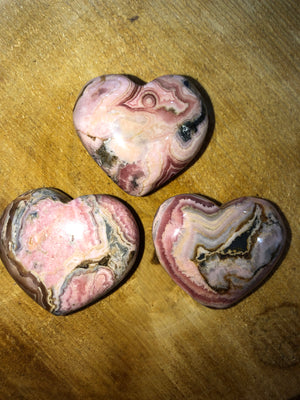 Rhodochrosite Hearts