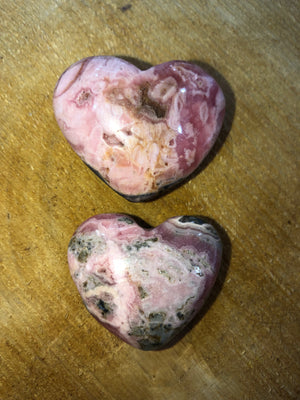 Rhodochrosite Hearts