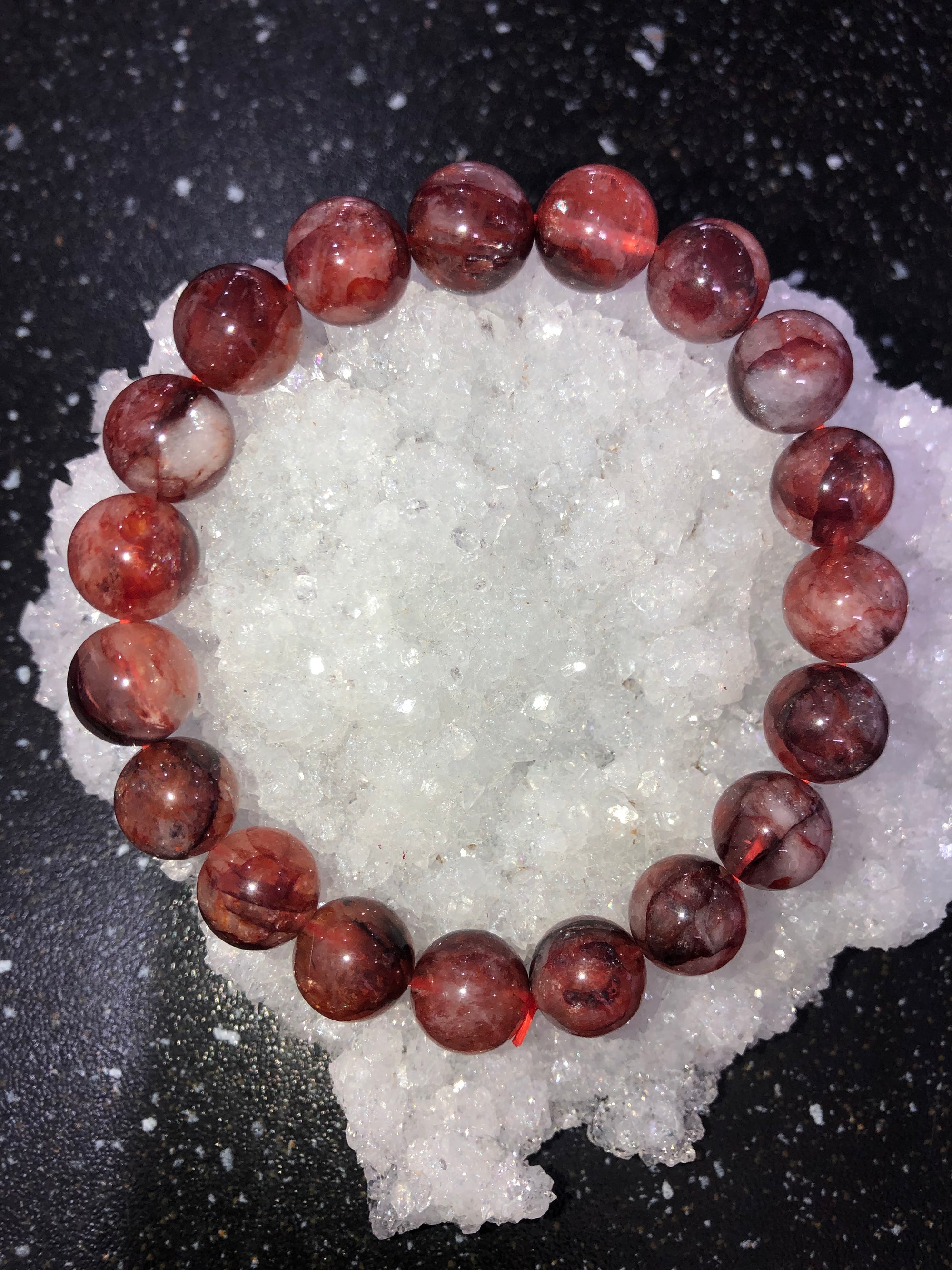 Chunky fire Quartz bracelet