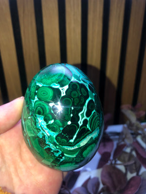 Malachite and chrysocolla egg