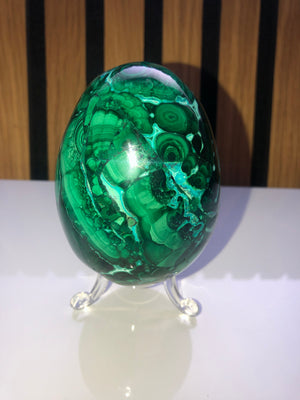 Malachite and chrysocolla egg