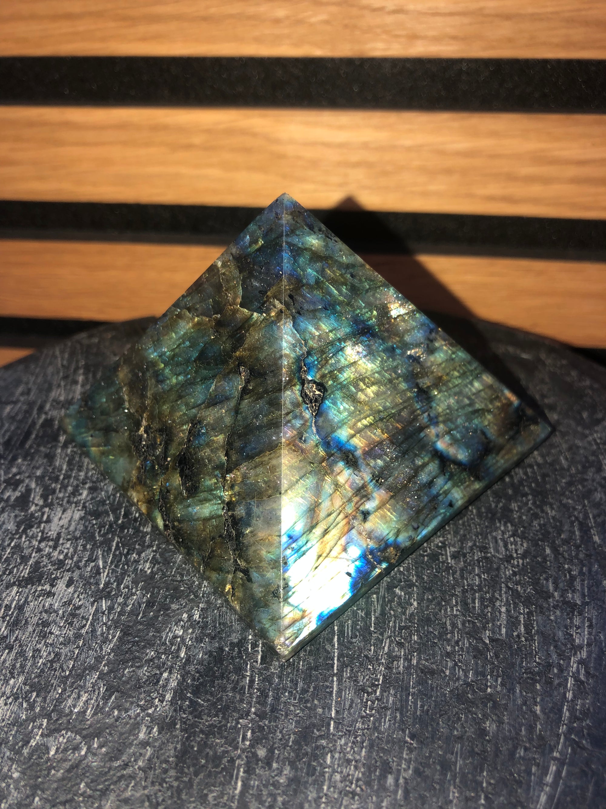 Labradorite pyramid