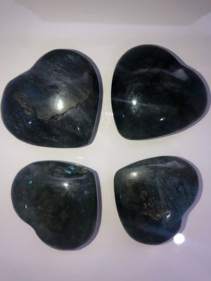 Labradorite Hearts