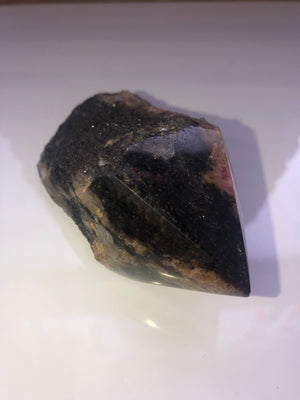 Raw/polished rhodonite