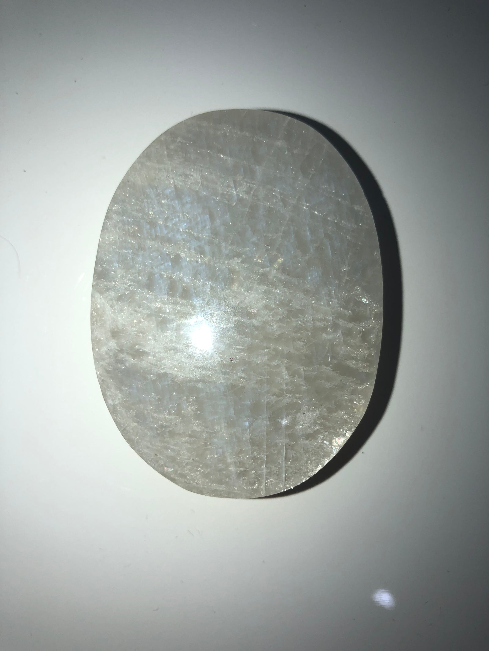 White moonstone Gallets with flash