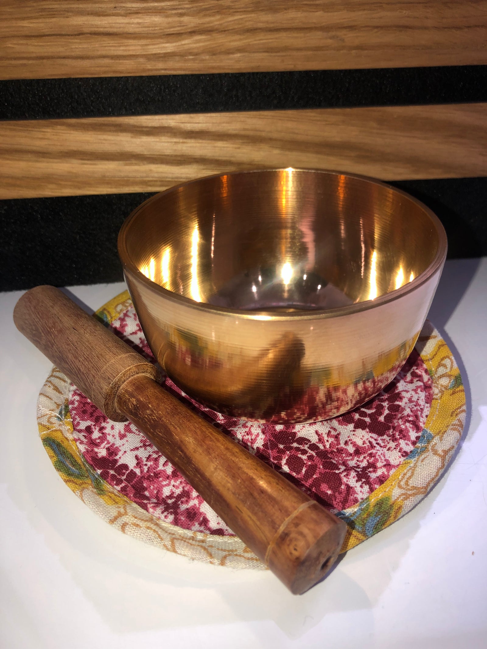 Brass singing bowl