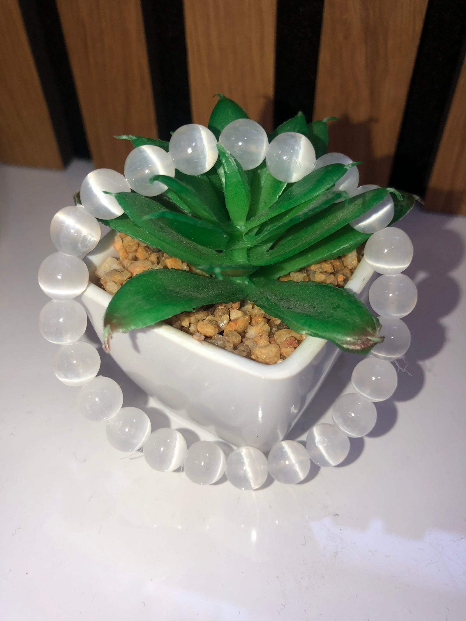 Selenite bracelet