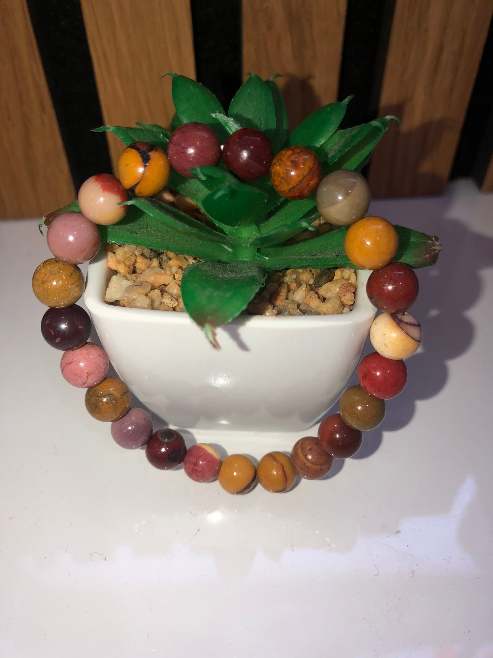 Mookaite Bracelet with tumble stone