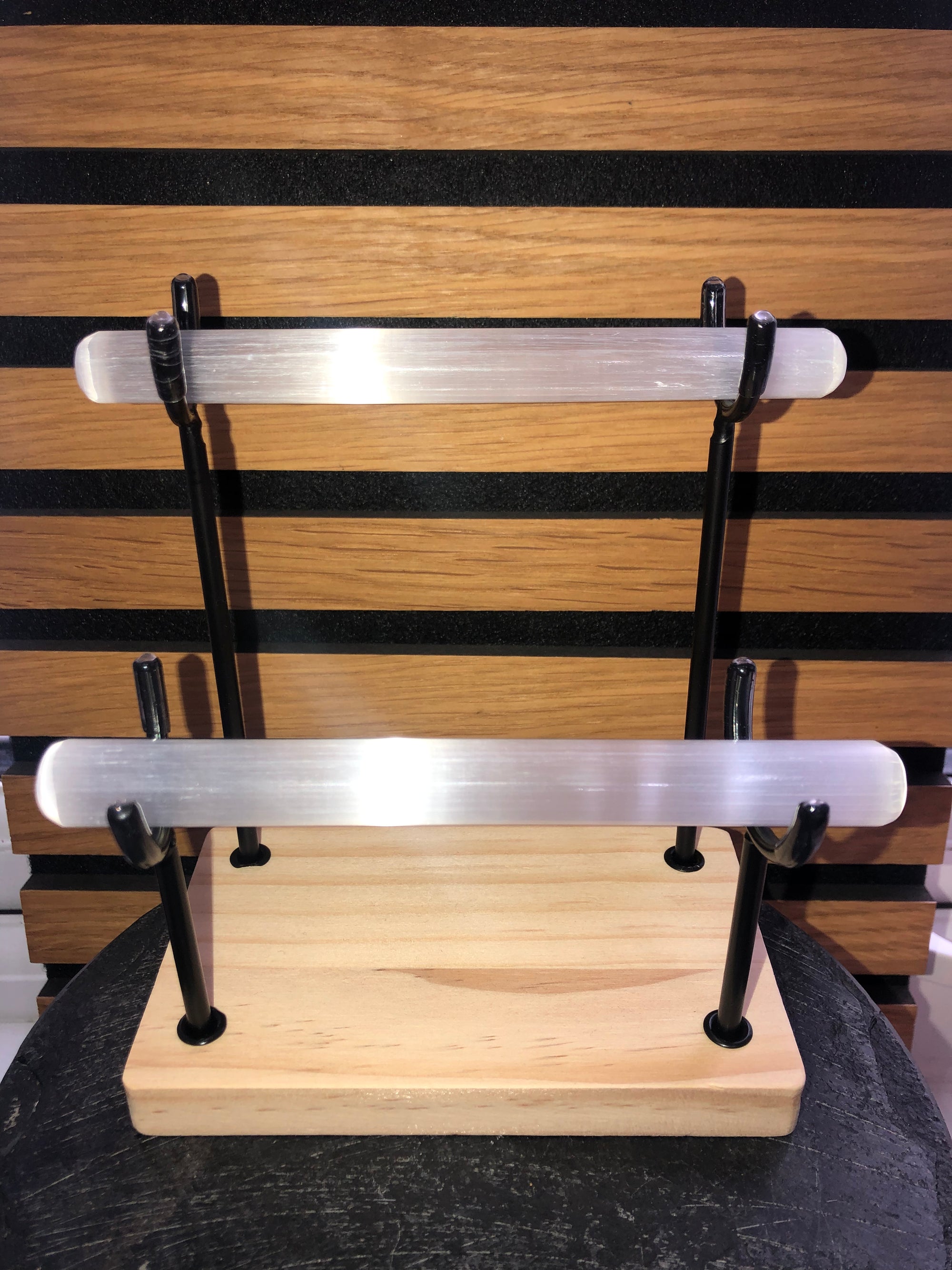 Selenite with holder