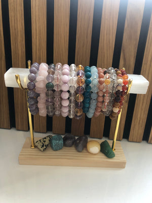 Selenite stick with holder