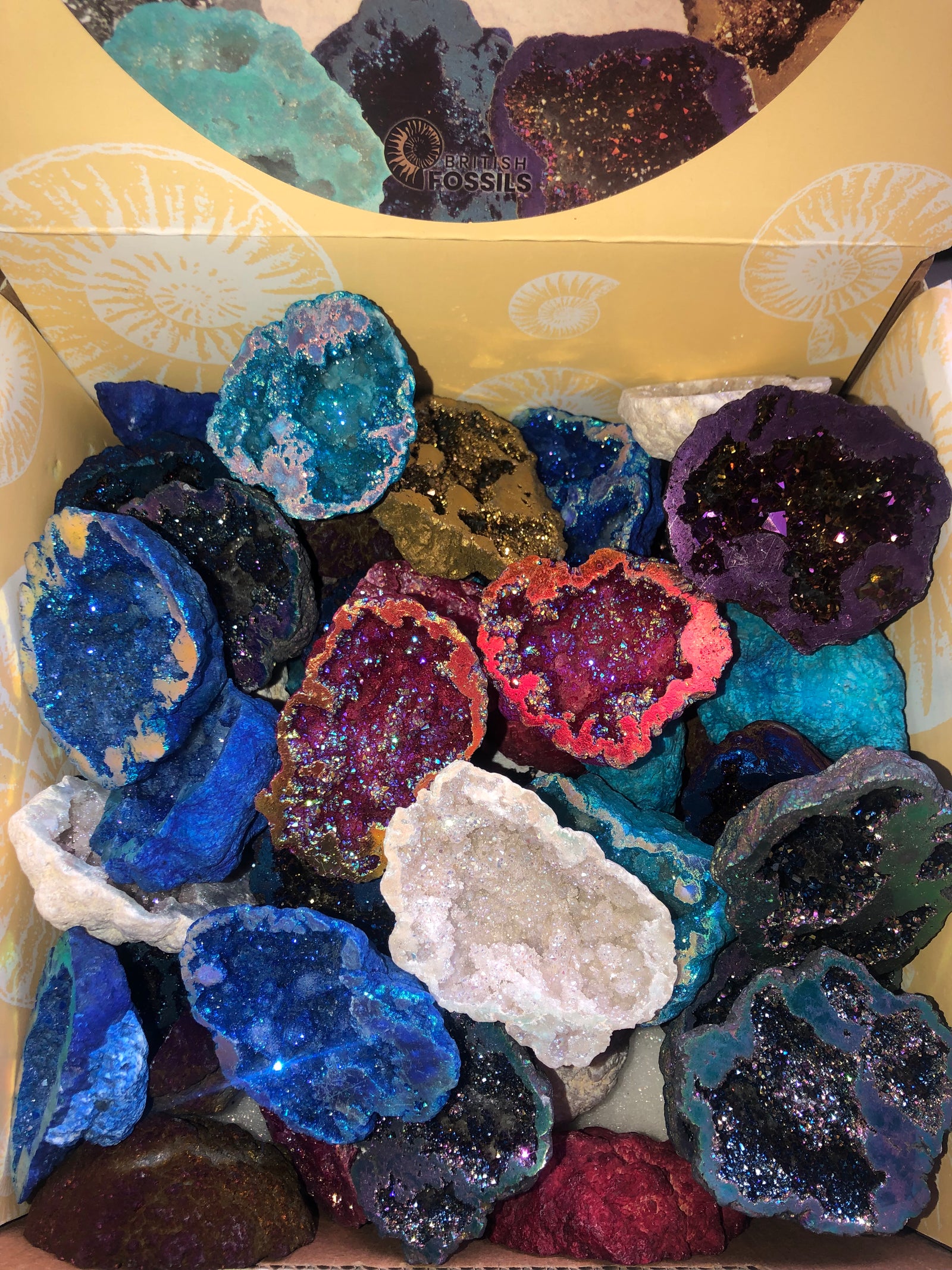 Aura Quartz geodes