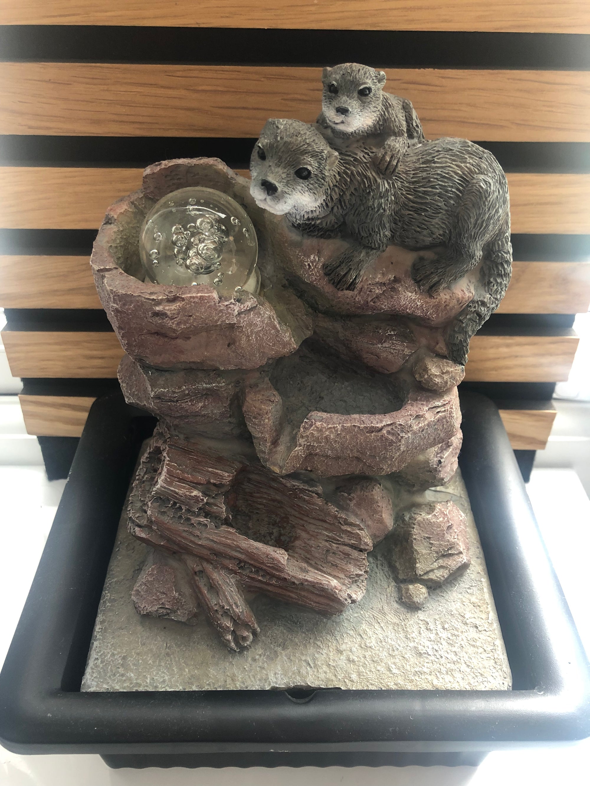 Otter water fountain