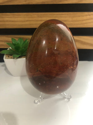 Petrified wood egg
