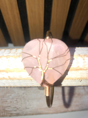 wrapped tree of life bangle (gold plated)