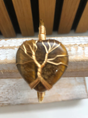 wrapped tree of life bangle (gold plated)