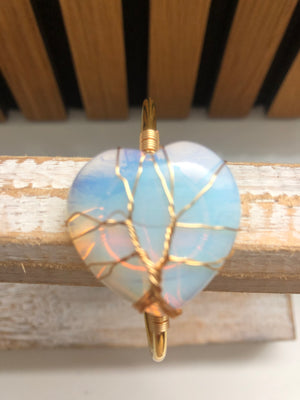 wrapped tree of life bangle (gold plated)