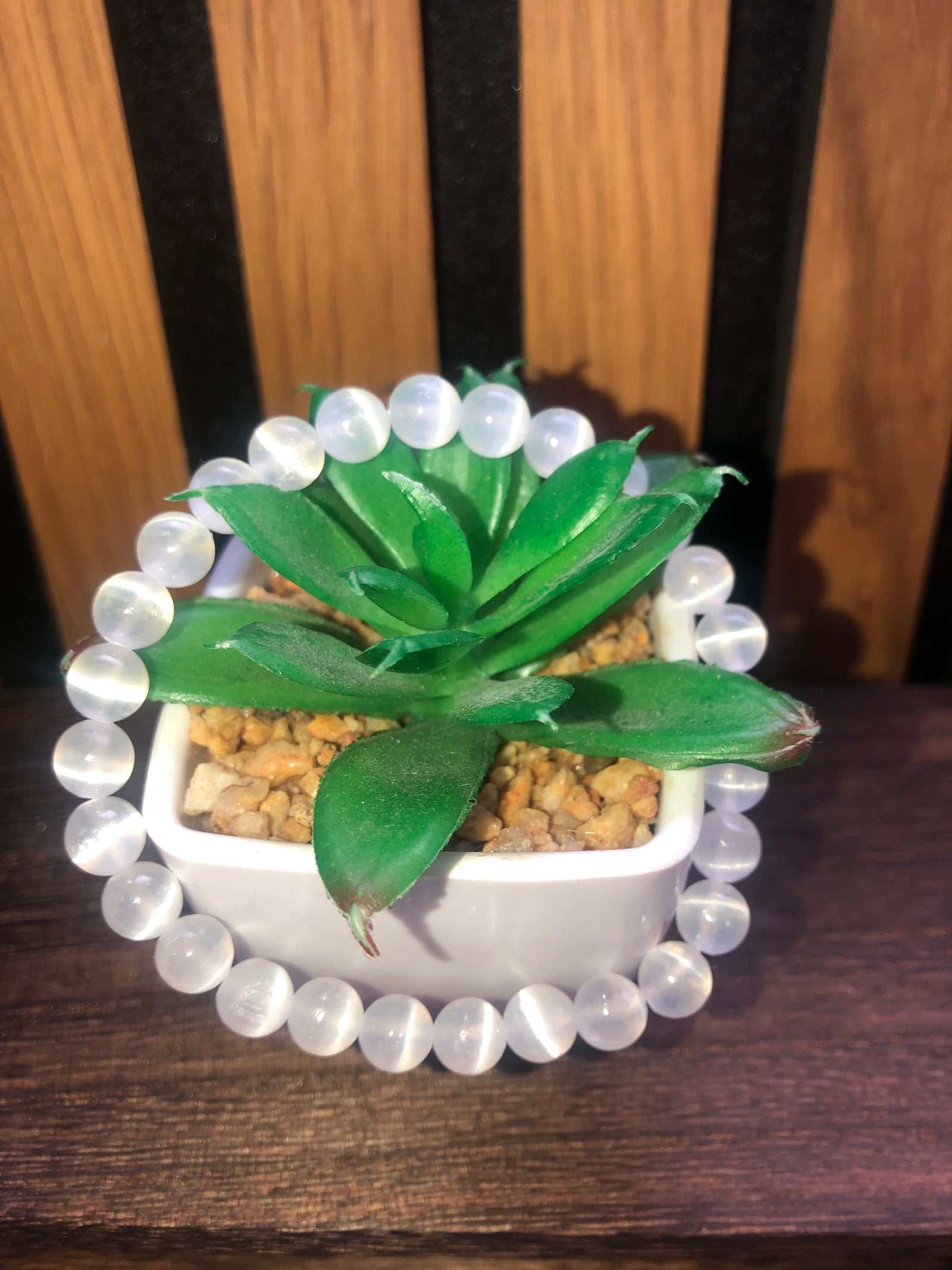 White moonstone bracelet