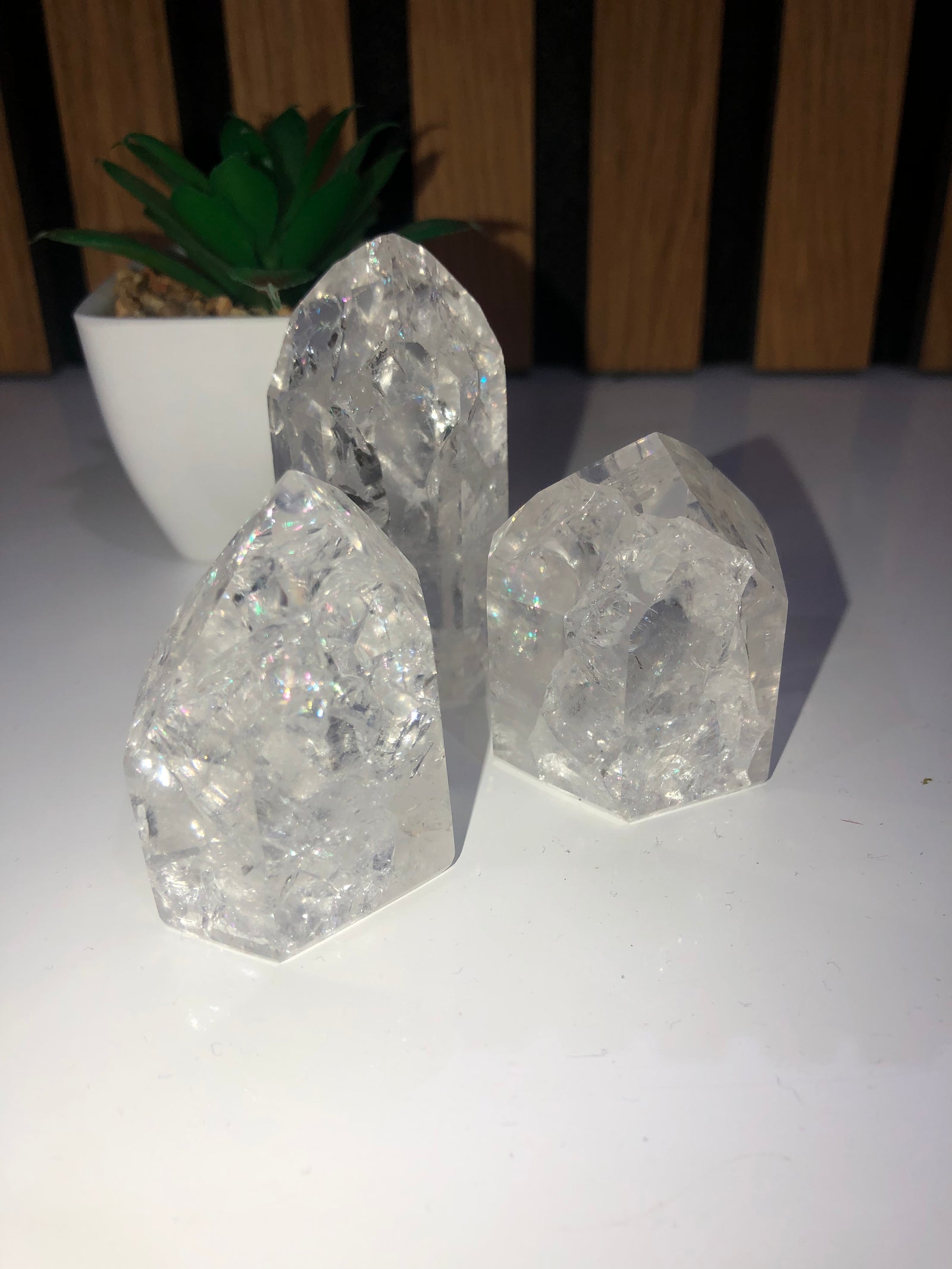 Clear Quartz Towers