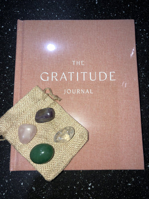 SERENITY GRATITUDE JOURNAL/WITH CRYSTAL PACK