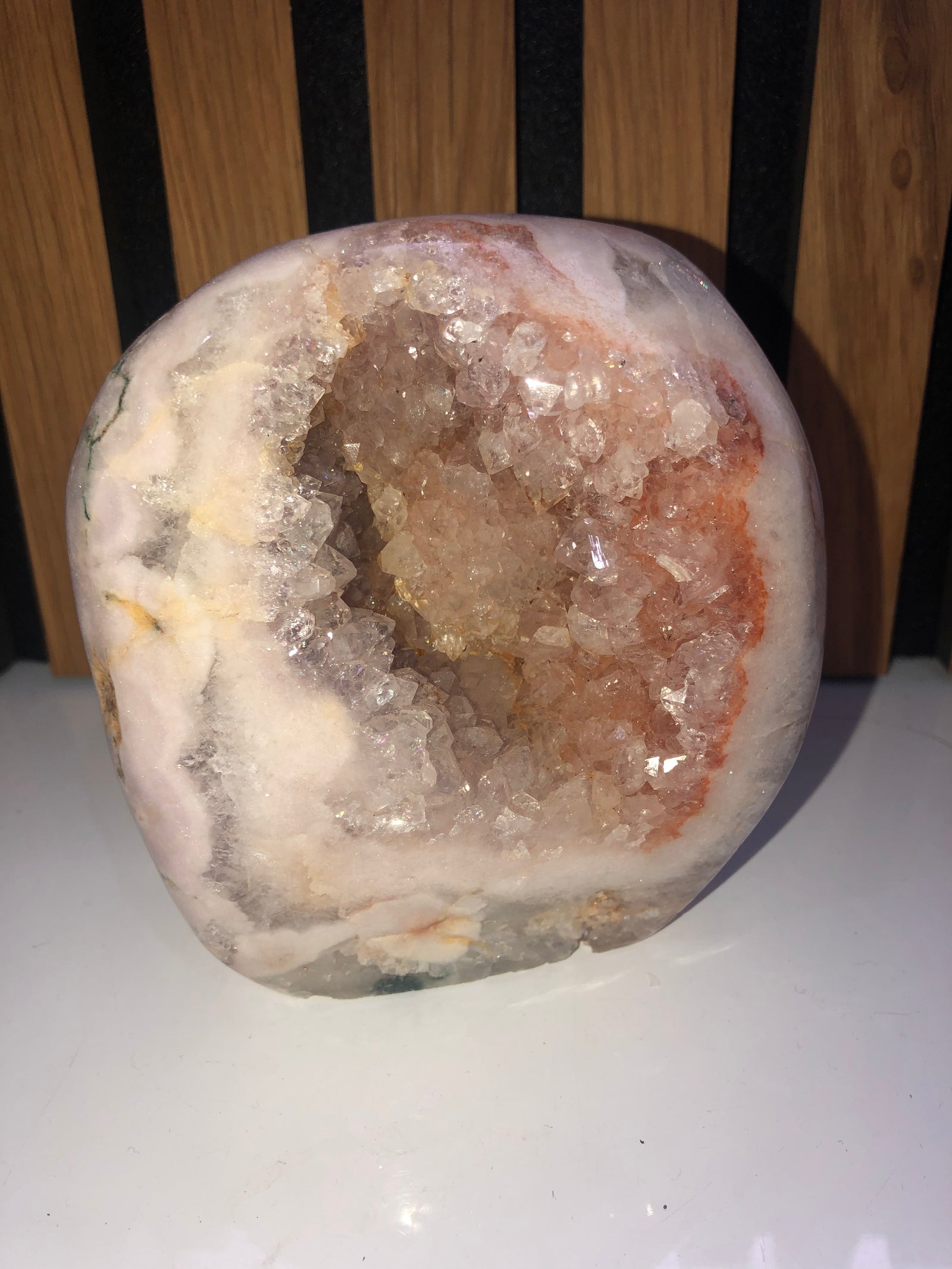 Druzy Pink amethyst Freeform