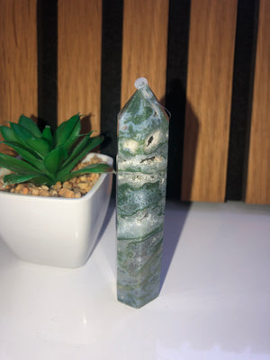 moss agate tower