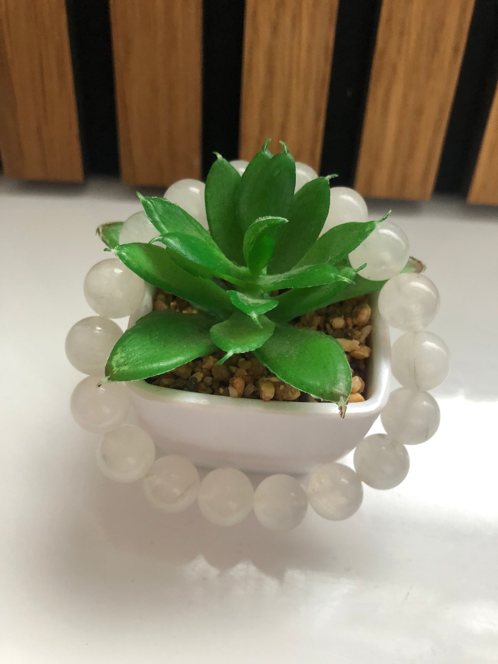 Chunky selenite bracelet