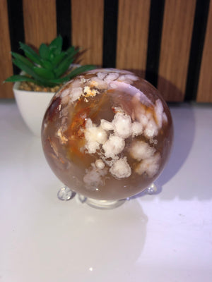 Flower Agate Sphere