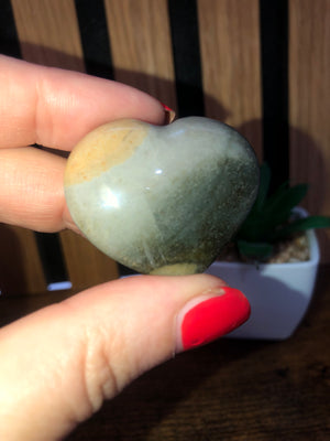 Polychrome Jasper Hearts