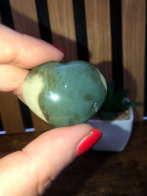 Polychrome Jasper Hearts