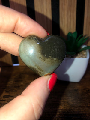 Polychrome Jasper Hearts