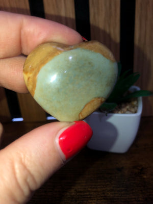 Polychrome Jasper Hearts