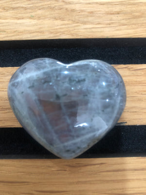 Carved Labradorite Heart