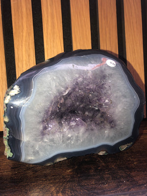 Brazilian Agate and Amethyst Freeform