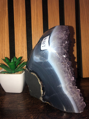 Brazilian Agate and Amethyst Freeform